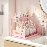 REALINN L-Shaped Pull-Out Organizer, Pink, single