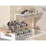 REALINN L-Shaped Pull-Out Organizer, White, single