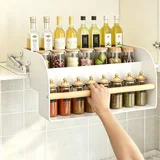 REALINN Pull-Down Spice Shelf, White